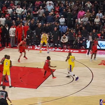 Video: LeBron Sacrificed His 10-Pt Streak For James Who Got The Game-Winning Assist, And The Los Angeles Lakers Beat The Raptors 123-120.