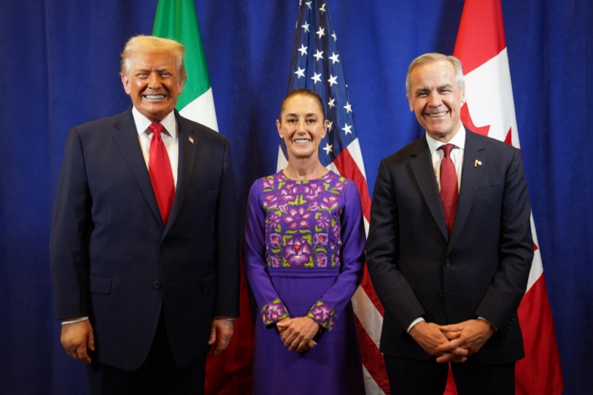 image Mexican President Claudia Sheinbaum Meets With US President Donald Trump And Canadian Prime Minister Mark Carney, Discusses Opportunities Presented By The 2026 FIFA World Cup