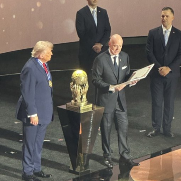 President Gianni Infantino Awards US President Trump With Inaugural FIFA Peace Prize