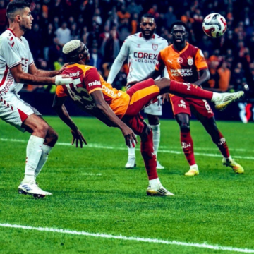 Galatasaray Describes Osimhen As “GOAL MACHINE” After Bicycle Kick Win In A 3-2 Match Against Samsunspor