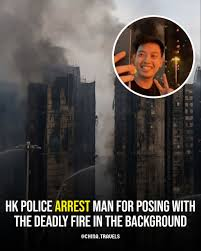 image Hong Kong Police Arrest Man For Posts About Deadly Fire