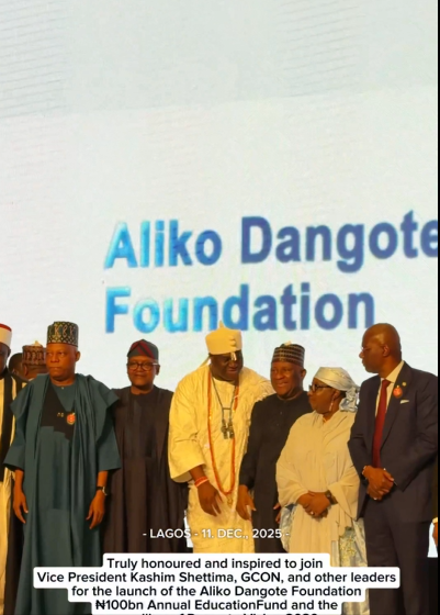 Chairman Of BUA Group Abdul Samad Rabiu Empathic presence, At The Lunching Of Alhaji Aliko Dangote’s N100 Billion Annual Education Scholarship Programme Of His Foundation.