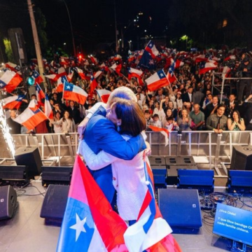 image Thousands Of Right-Wing Chileans Have Flood The Streets Celebrating Landslide Victory Of José Antonio Kast Over The Communist Candidate In The Presidential Election.