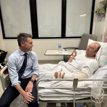 Premier Of New South Wales Chris Minns, Visits ‘Real Life Hero’ Ahmed Al Ahmed Whose Selfless Courage Save Others After Tackling the Bondi Beach Shooter