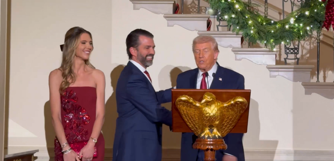 President Trump’s Son Announces Engagement At The White House To Girlfriend Bettina Anderson, Wedding Bell To Ring Soon.