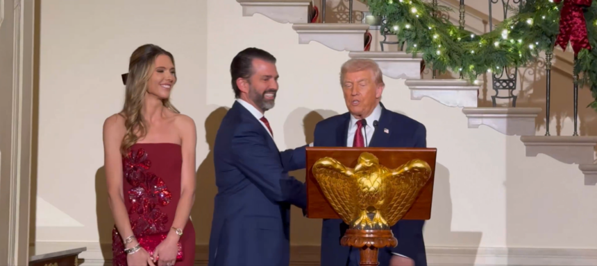 President Trump’s Son Announces Engagement At The White House To Girlfriend Bettina Anderson, Wedding Bell To Ring Soon.