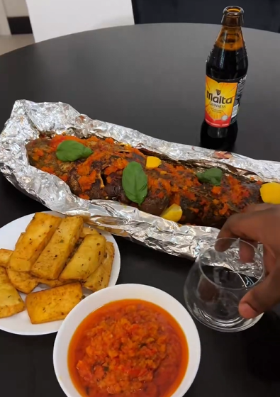 Something Sumptuous For The Festive Season: Oven Grilled Catfish And Fried Yam Recipe