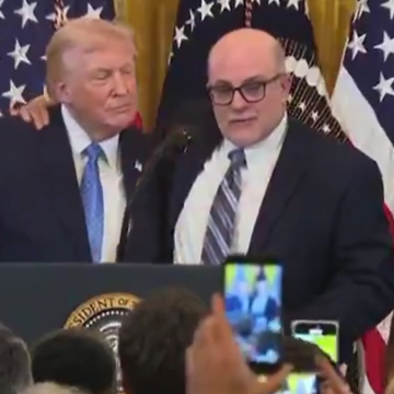 Mark Levin Proclaims President Trump As “The First Jewish President To Serve Non Two Consecutive Presidencies” At The 2025 White House Hanukkah Reception.