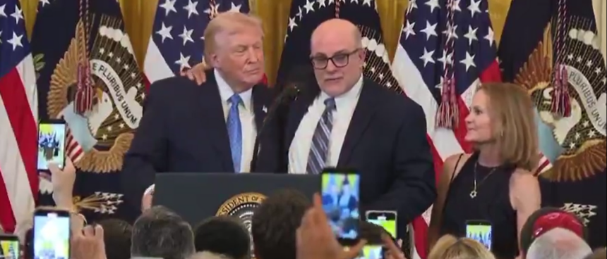 Mark Levin Proclaims President Trump As “The First Jewish President To Serve Non Two Consecutive Presidencies” At The 2025 White House Hanukkah Reception.