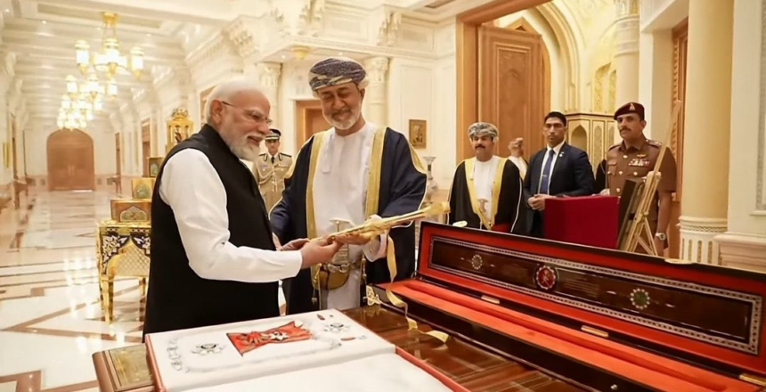 Oman Confers Its National Honour On Prime Minister Narendra Modi During His Visit