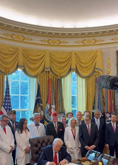 image President Trump Signs An Executive Order To Reschedule Marijuana From Schedule I To Schedule III Alongside Doctors, Cancer Patients, Veterans, And Law Enforcement