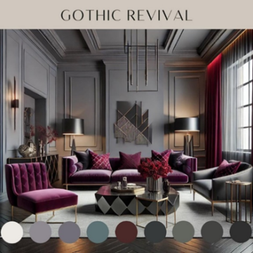 GOTHIC REVIVAL HOME DECOR: TIMELESS DRAMA AND ROMANTIC ARCHITECTURE 