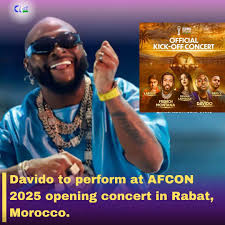 image AFCON 2025: Nigerian Afrobeats Artist Davido Performs In Morocco