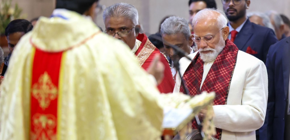 Indian Prime Minister Attends Christmas Service, Says “Message Reflect The Timeless Message Of Love, Peace And Compassion.”
