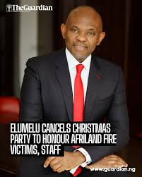 image UBA Chairperson Tony Elumelu Cancels Annual ‘White Christmas Party To Honor Victims Of The Afriland Fire.