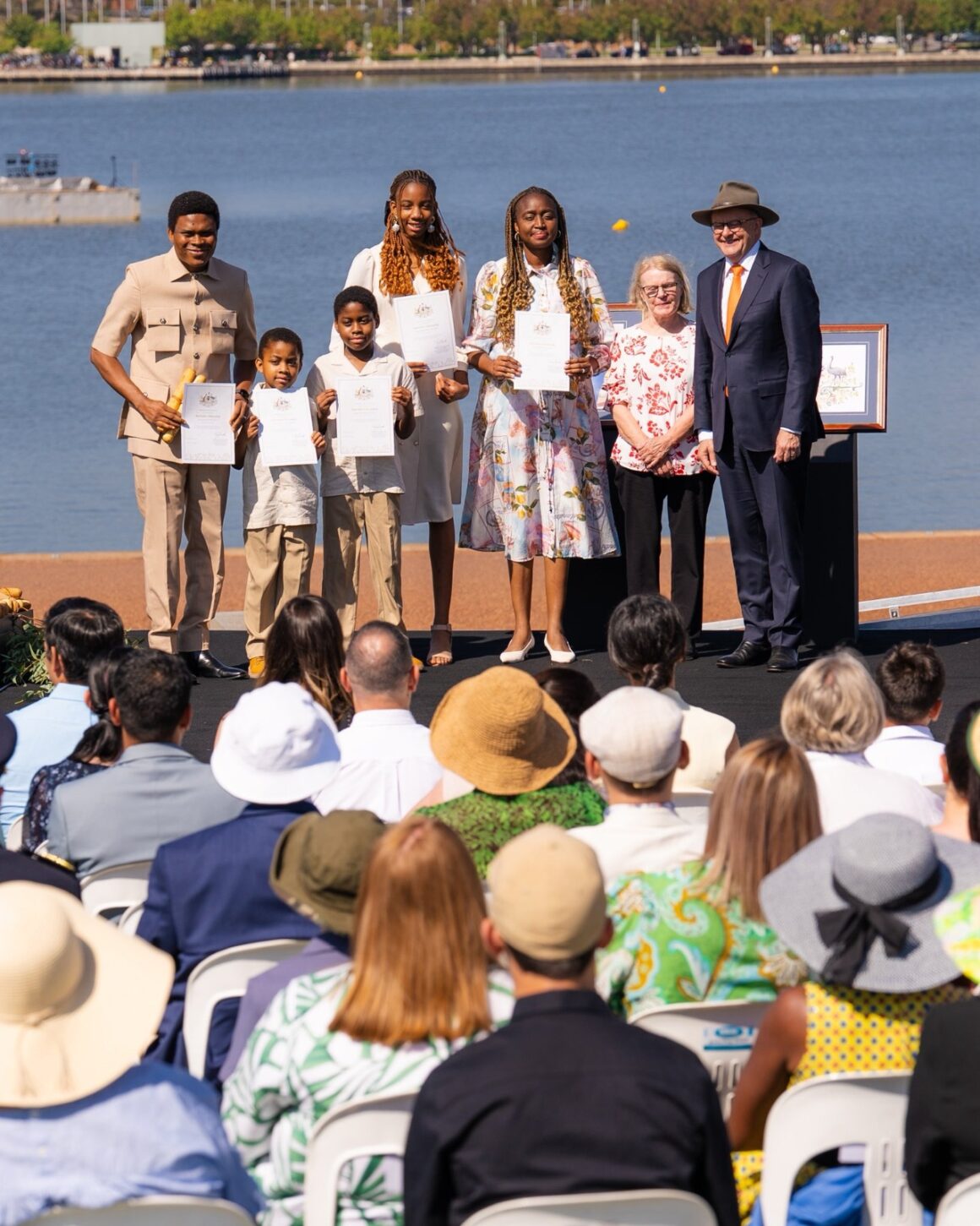 Photo News: Australian Prime Minister Anthony Albanese Welcome Nigerian Families, Says They “Are Part Of What Makes Australia Strong, Diverse And Full Of Possibility