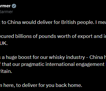 Screenshot (1192) British Prime Minister Keir Starmer, After His Return From China Discloses He ‘Secured Billions Of Pounds Worth Of Export And Investment Deals For The UK.’