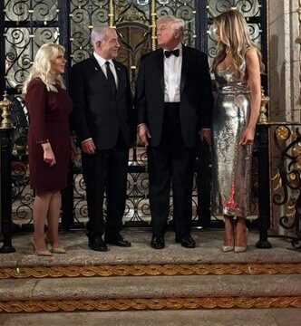 Prime Minister Benjamin Netanyahu And His Wife Sara Takes Part In The US New Year’s Celebrations At Mar-A-Lago, Florida With PresidentTrump And Wife Melania