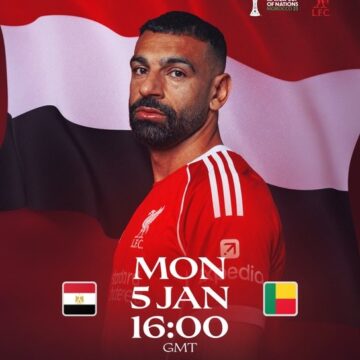AFCON: Liverpool FC Wishes Its Egyptian Midfielder Mo Salah, Good luck As His Home Country Faces Benin In Round Of 16 Today.