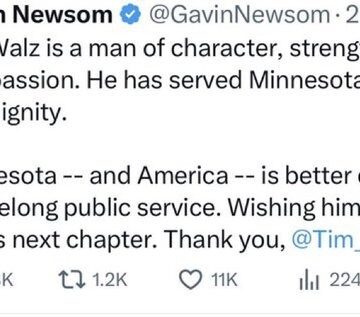 WhatsApp Image 2026-01-06 at 12.25.03 PM President Trump Describes Minnesota Governor Tim Walz As A Slime Ball, California Governor Gavin Newsom Says Different, Calls Him A Man Of Character And Strength