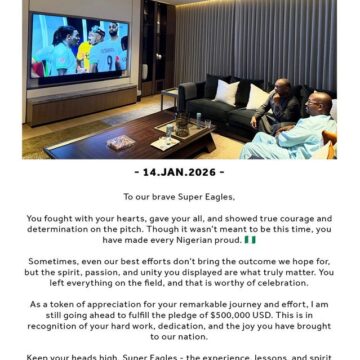 BUA CEO Abdul Samad Rabiu To Fulfill Pledge Of $500,000 USD To Super Eagles Team After Losing To Morocco Through Penalties In AFCON Match, In Recognition Of Their Dedication.