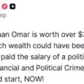 President Trump Calls For Investigation Of U.S Rep. IIhan Omar’s Financial Worth
