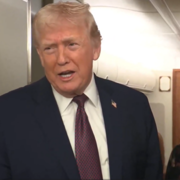 U.S President Trump During An Interview Aboard Air Force One Slams CNN Reporter, Over Question Probing The Level Of His Treat On Iranian Leaders