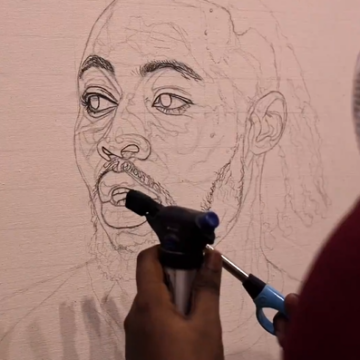 Manchester City Pyrography Artwork, By Nigerian Artist Alex Peter Idoko, Welcoming Antoine Semenyo  To The Football Club, Gains Traction.