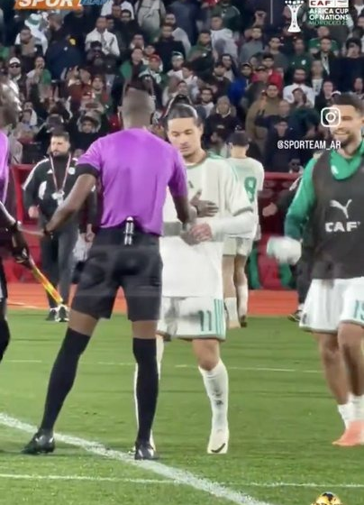 Algeria’s Right-Back Player Rafik Belghali, Explains Context Behind The Reaction Towards Referee Issa Sy After Defeating 0-2 To Nigeria In AFCON Match