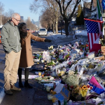 “Rest In Peace.”— Minnesota Governor Tim Walz Visits Scene Where Minneapolis Woman Renee Good, Was Shot By ICE Agent Last Week