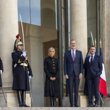 Photo News: French President Emmanuel Macron Welcomes King Of Spain Felipe VI