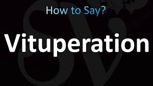 WORD – VITUPERATION