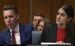 image U.S. Sen. Hawley Presses Indian OB-GYN on Whether Men Can Get Pregnant at Senate Hearing