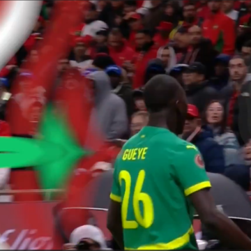 image Winning Goal Against Morocco In AFCON Final By Senegalese Footballer Pape Gueye