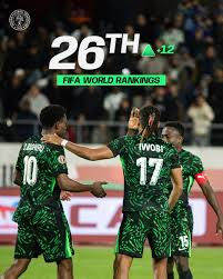 Nigeria Rises to 26th in Latest FIFA World Rankings