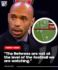 image Sport Broadcaster And Football Coach, Thierry Henry, Discusses AFCON Final, Condemns Senegalese Team Reaction To Leaving The Pitch, Implies The Referees Are Not Topnotch For The Game.