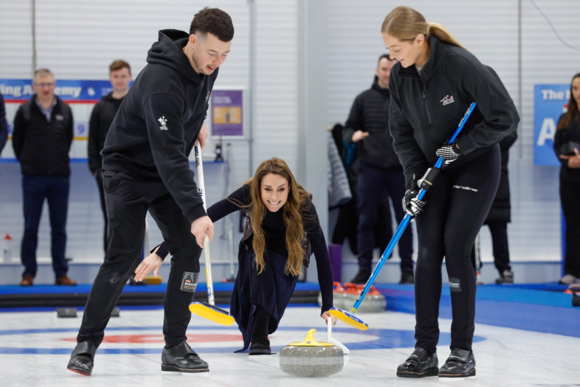 Photo Story: Prince Williams And Catherine Middleton In Stirling, Enjoy A Curling Competition During Their Latest Royal Engagement In Scotland.