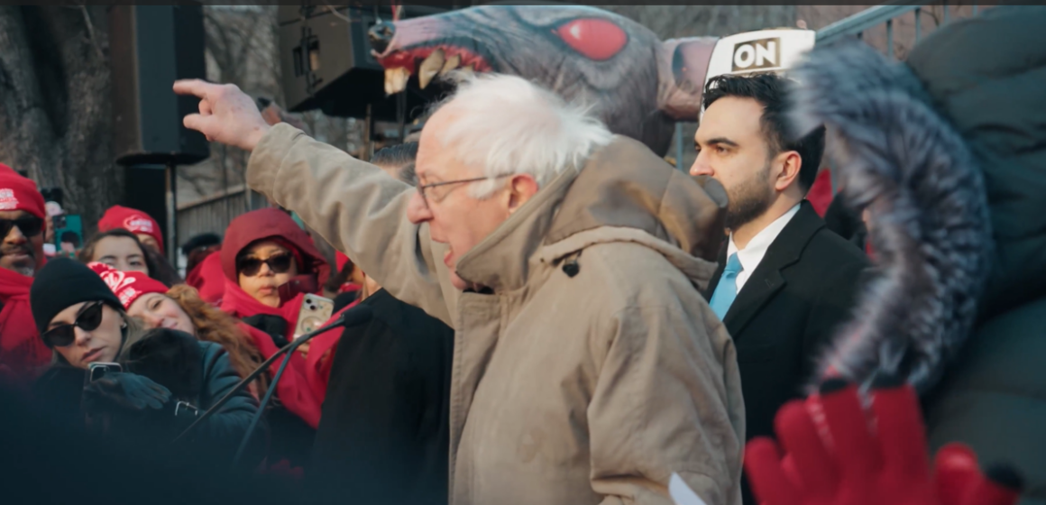 New-York City Mayor Zohran Mamdani And Sen. Sanders Visit Picket Line, Demand Fair Contract For Nurses, As Strike Enter Day 10.