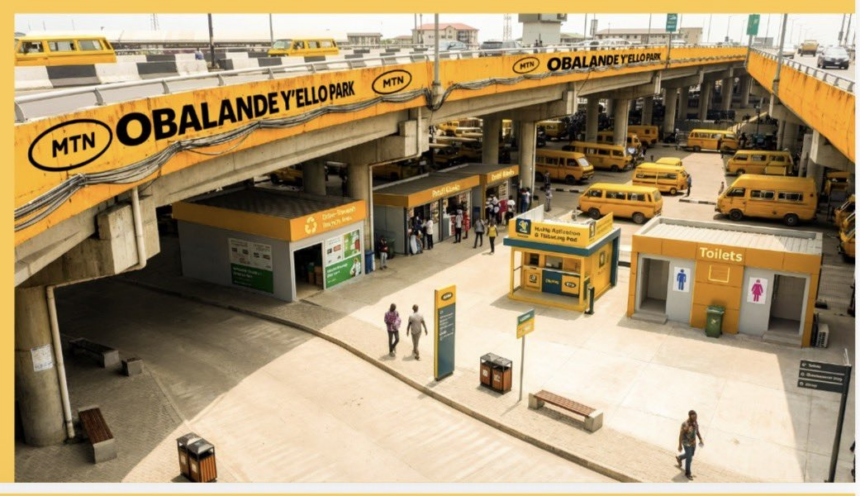 Lagos State To Collaborate With MTN To Transform Obalende Under-Bridge Into Well-Structured Transport Hub To Be Known As Y’ELLO Bus Park.