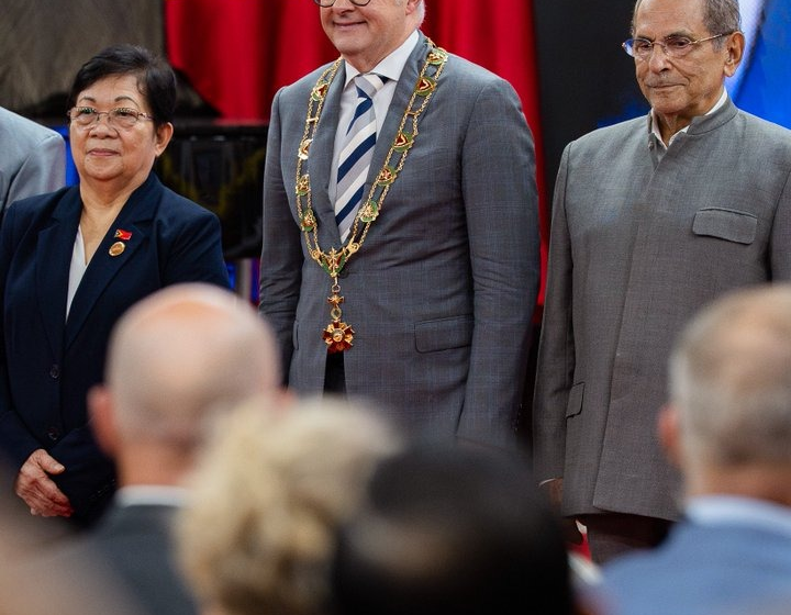 Australian Prime Minister Anthony Albanese Receives The Grand Collar Of The Order Of Timor-Leste On His Support For Democracy