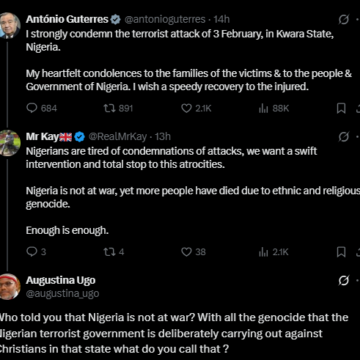 Nigerians Criticise Secretary-General Of The UN António Guterres Condolence Note Over Kwara State Attack, Tired of World Leaders Condemnations Without Action.