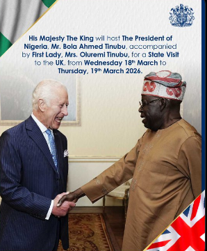 Nigerian President Tinubu And First Lady To Visit Uk In March, Accepts King Charles Iii Invite To Windsor Castle.