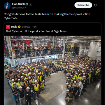 Tesla Makes History, Giga Texas Team Make The First Production On Cybercab, Elon Musk Celebrate Landmark.