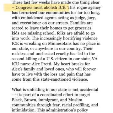 U.S Rep. Ilhan Omar sends out email calling on Congress to “abolish ICE,” says the federal law enforcement agency wreaks havoc in Minnesota.