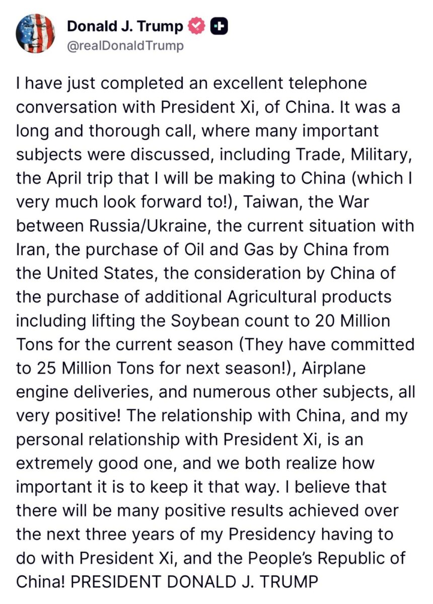 WhatsApp Image 2026-02-05 at 11.56.06 AM Trump Discusses Range Of Subjects With China Xi, Intends To Maintain Good Relationship