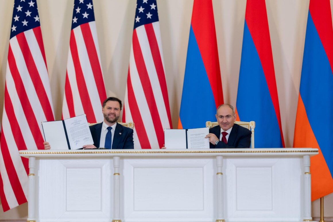 Photo News: U.S Vice President JD Vance And Prime Minister Nikol Pashinyan Signs Historic Civil Nuclear Agreement In Yerevan, Armenia.