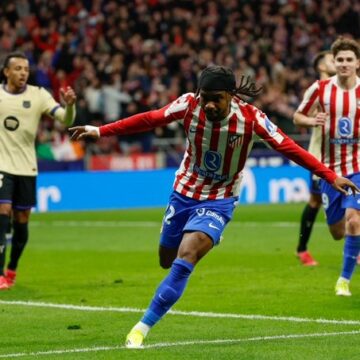 Ademola Lookman’s Goal For Atletico Madrid In A 4-0 Match Against Barcelona In Copa Del Rey Semifinal