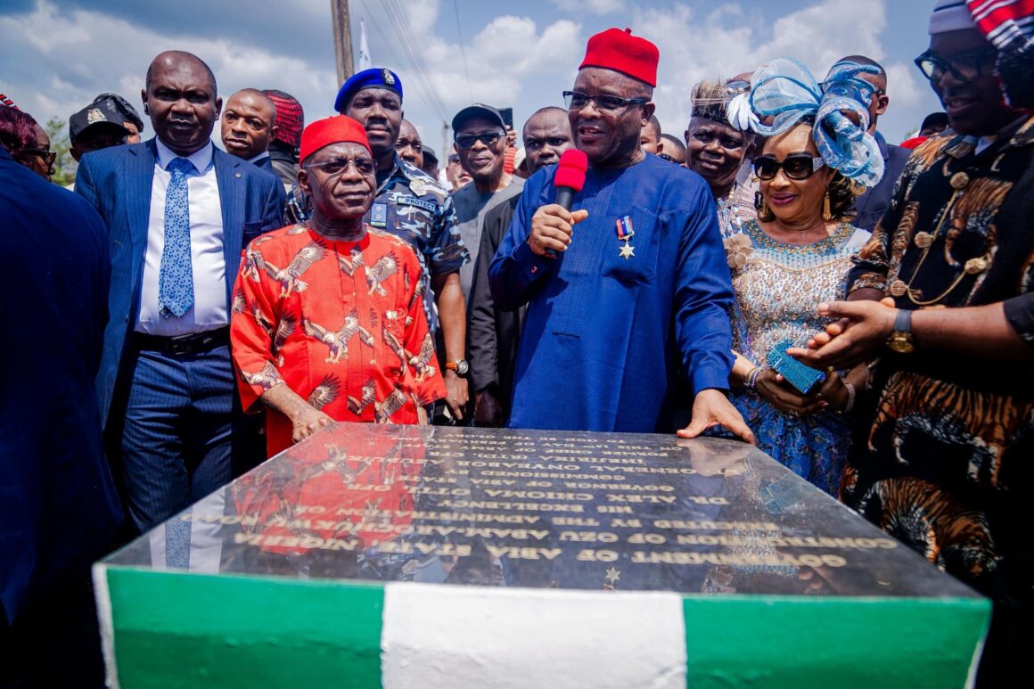 WhatsApp Image 2026-02-14 at 7.52.29 AM Abia State Governor Alex Otti Commissions Two Landmark Projects, Declares ‘Nightmare Of Collapsed Roads And Broken Bridges Is Over.’
