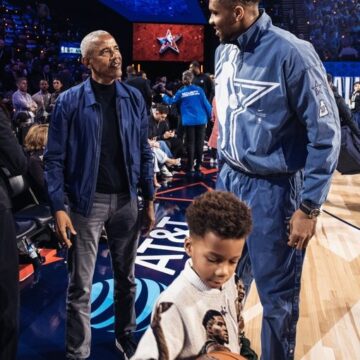 U.S Former President Obama, Milwaukee Bucks Star, Giannis And His Son