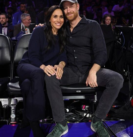 The Duke And Duchess Of Sussex Enjoys A Date Night At The NBA All Star Game At Intuit Dome On Sunday.